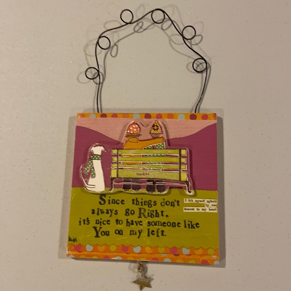 Decorative hanging plaque from Demdaco